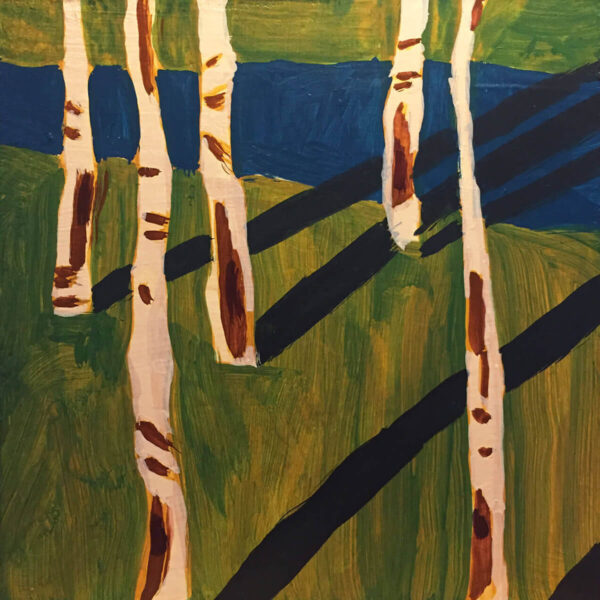 Mini Painting: Birches