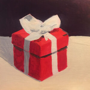 Mini Painting: Red Gift Box