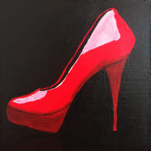 Mini Painting: Red High Heel