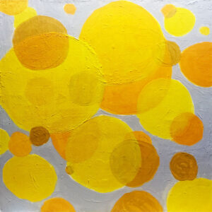 Mini Painting: Yellow Circles